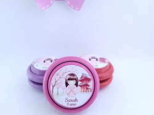 Ioiô Personalizado Festa Oriental Menina Cerejeira Japonesa