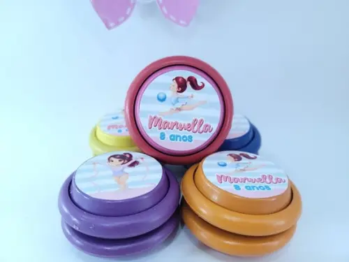 Ioiô Personalizado Ginástica Rítmica Esporte Lembrancinha