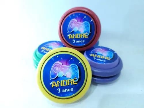 Ioiô Personalizado Lembrancinha Video Game Neon