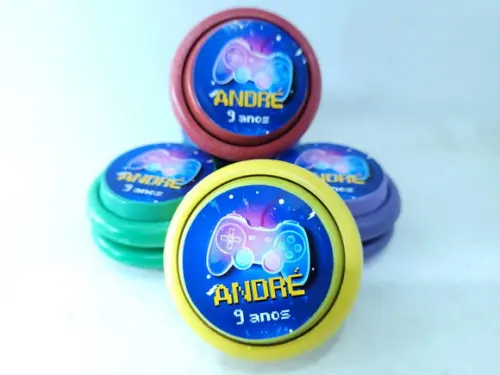 Ioiô Personalizado Lembrancinha Video Game Neon