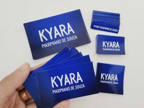 Kit 90 Etiquetas Adesivas Escolar Neutra Azul Volta às Aulas