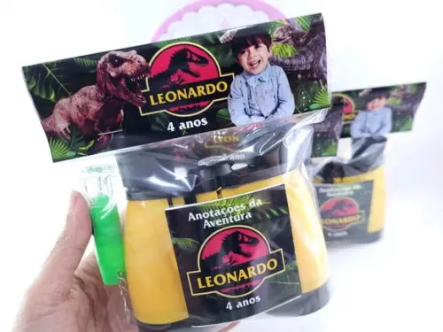 Kit Binóculos e Lanterna Dinossauro com Foto Kit Aventura
