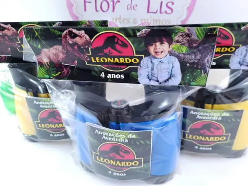 Kit Binóculos e Lanterna Dinossauro com Foto Kit Aventura