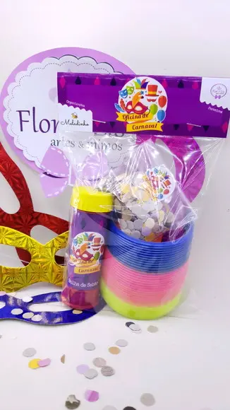 Kit Bloquinho de Carnaval com Máscara