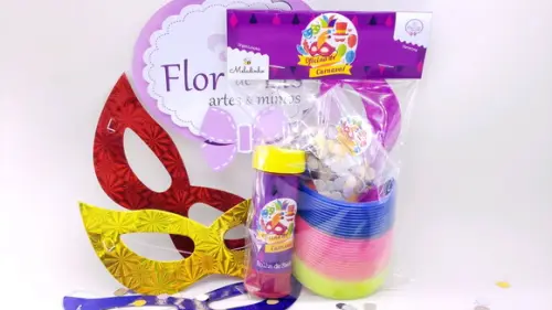 Kit Bloquinho de Carnaval com Máscara