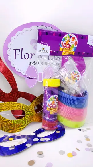 Kit Bloquinho de Carnaval com Máscara