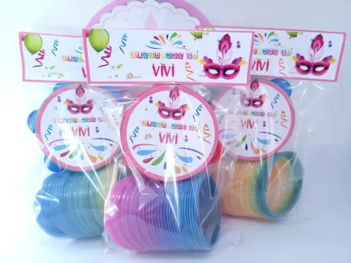 Kit Bloquinho de Carnaval Pandeiro Pequeno e Mola Maluca