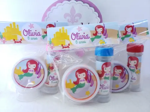 Kit Bolha de Sabão e Geleca Sereia Fundo do Mar