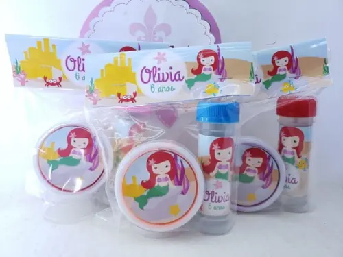 Kit Bolha de Sabão e Geleca Sereia Fundo do Mar