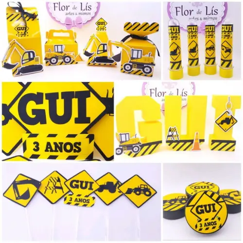 Kit Bolinho em Casa Médio Obras Caminhões