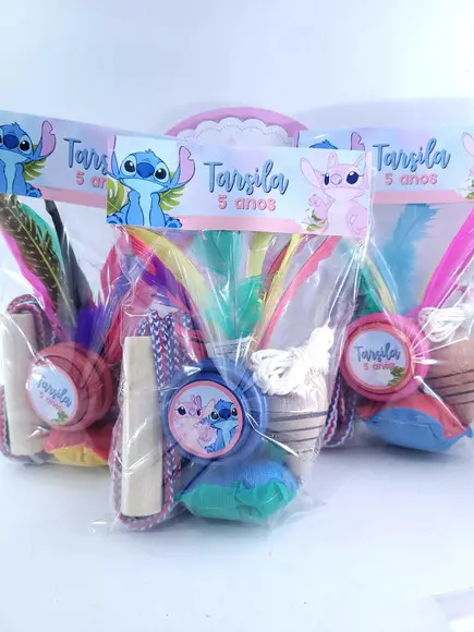 Kit Brinquedos Antigos Personalizado Stitch Lembrancinha