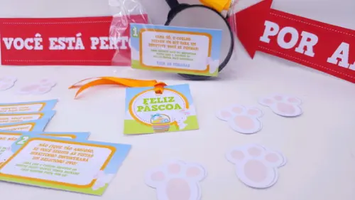 Kit Caça aos Ovos de Páscoa com Lupa e Lanterna
