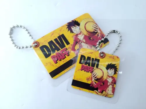Kit Chaveiro One Piece para Mochila e Lancheira Menino