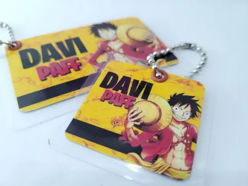 Kit Chaveiro One Piece para Mochila e Lancheira Menino
