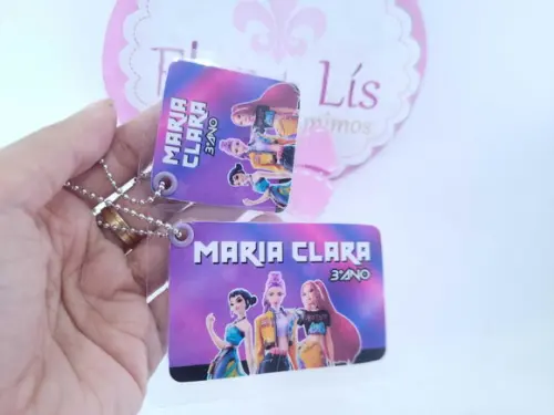 Kit Chaveiro para Mochila e Lancheira Guerreiras do Kpop