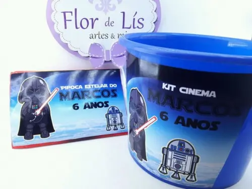 Kit Cinema Star Wars com Balde