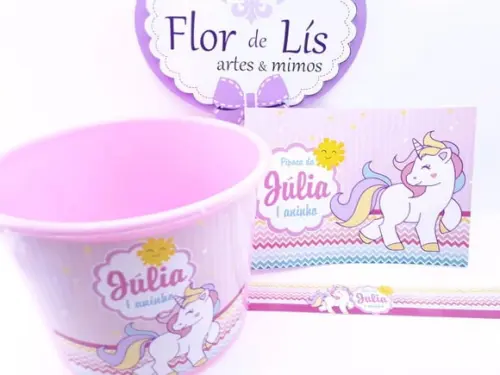 Kit Cinema Unicórnio com Balde