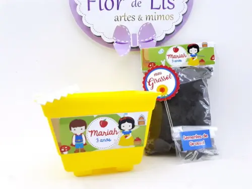 Kit Cultivo Lembrancinha Branca de Neve Era Uma Vez