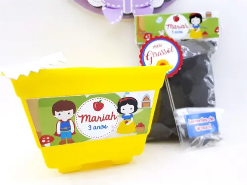 Kit Cultivo Lembrancinha Branca de Neve Era Uma Vez