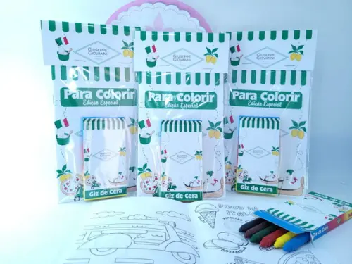 Kit de Colorir Cantina Italiana Pizzaria