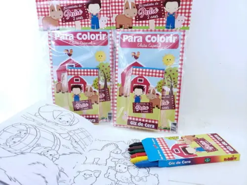 Kit de Colorir Fazendinha Menino