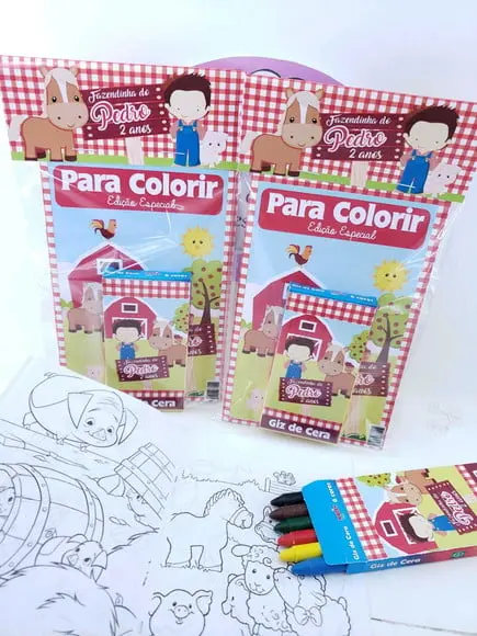 Kit de Colorir Fazendinha Menino