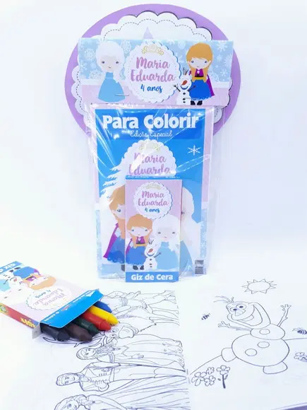 Kit de Colorir Frozen Gelo Cute