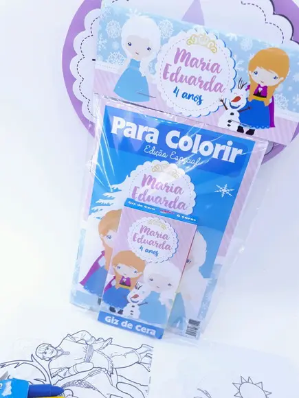 Kit de Colorir Frozen Gelo Cute