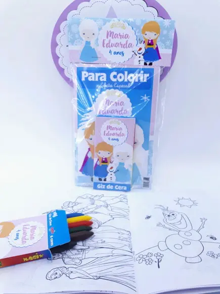Kit de Colorir Frozen Gelo Cute