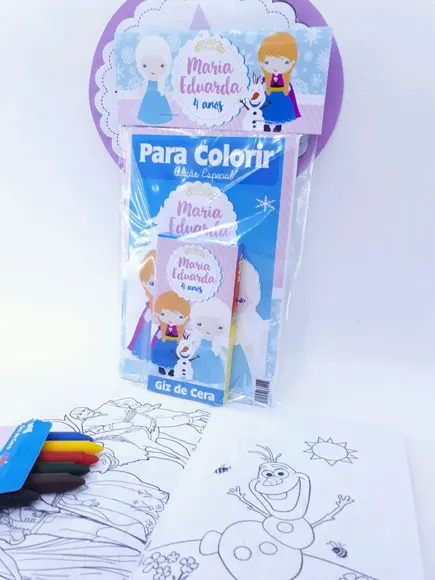 Kit de Colorir Frozen Gelo Cute