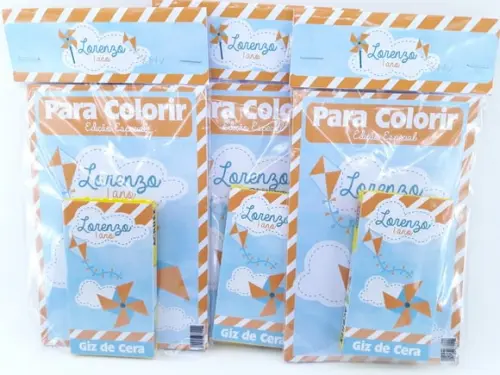 Kit de Colorir Pipas e Cataventos