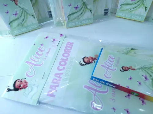 Kit de Colorir Personalizado Princesa e o Sapo com Giz