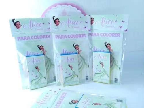 Kit de Colorir Personalizado Princesa e o Sapo com Giz