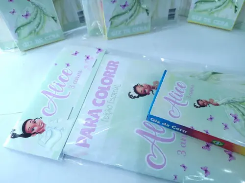 Kit de Colorir Personalizado Princesa e o Sapo com Giz