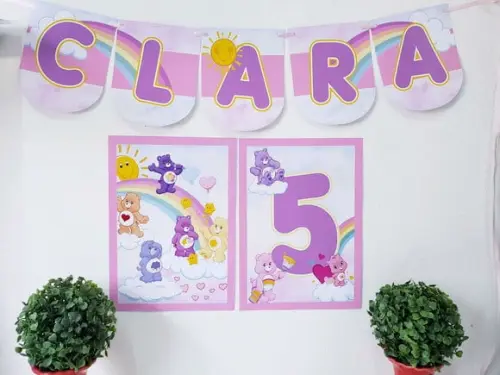 Kit de Parede Festa em Casa Ursinhos Carinhosos