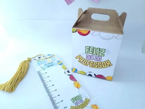 Kit Dia do Professor Educação Física Caixa e Marca Página