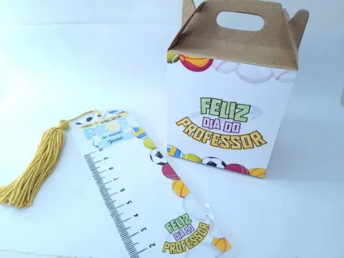 Kit Dia do Professor Educação Física Caixa e Marca Página