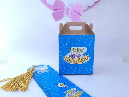 Kit Dia dos Professores Caixa e Marca Páginas Personalizado