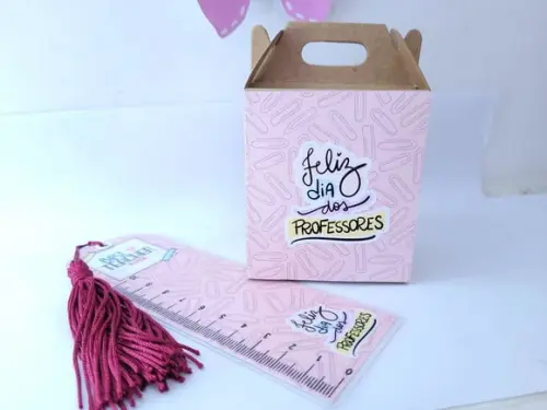 Kit Dia dos Professores Caixa e Marca Páginas Personalizado