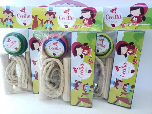 Kit Diversão Chapeuzinho Vermelho com Corda Lembrancinha