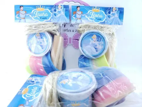 Kit Diversão Cinderela Lembrancinha com Geleca