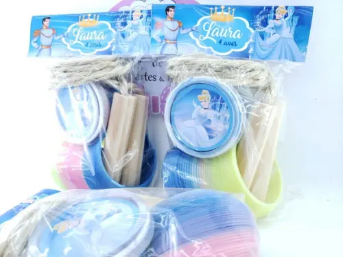 Kit Diversão Cinderela Lembrancinha com Geleca