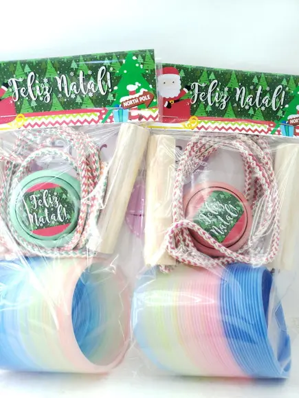 Kit Diversão de Natal Mola Ioiô e Corda