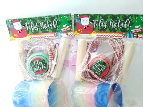 Kit Diversão de Natal Mola Ioiô e Corda