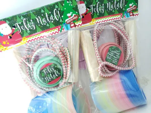 Kit Diversão de Natal Mola Ioiô e Corda