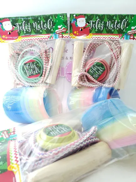 Kit Diversão de Natal Mola Ioiô e Corda