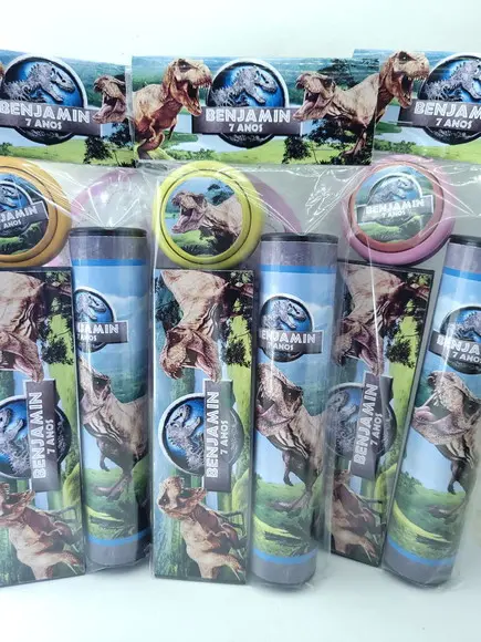 Kit Diversão Dinossauros Pega Varetas e Ioiô Lembrancinha