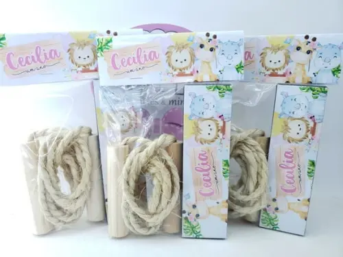 Kit Diversão Dominó e Corda Safari Menina