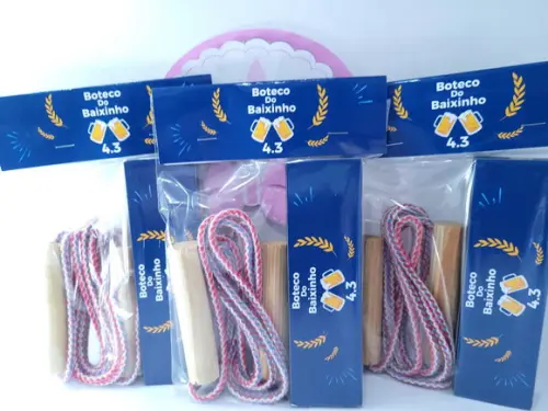 Kit Diversão Dominó e Corda Lembrancinha Festa Boteco