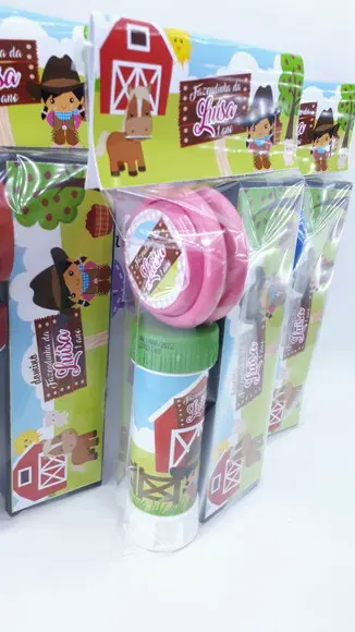 Kit Diversão Fazendinha Menina Lembrancinha